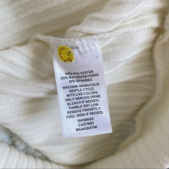 Abound Mock Neck Cozy Brushed Ribbed Knit Top XXS - Picture 6 of 6